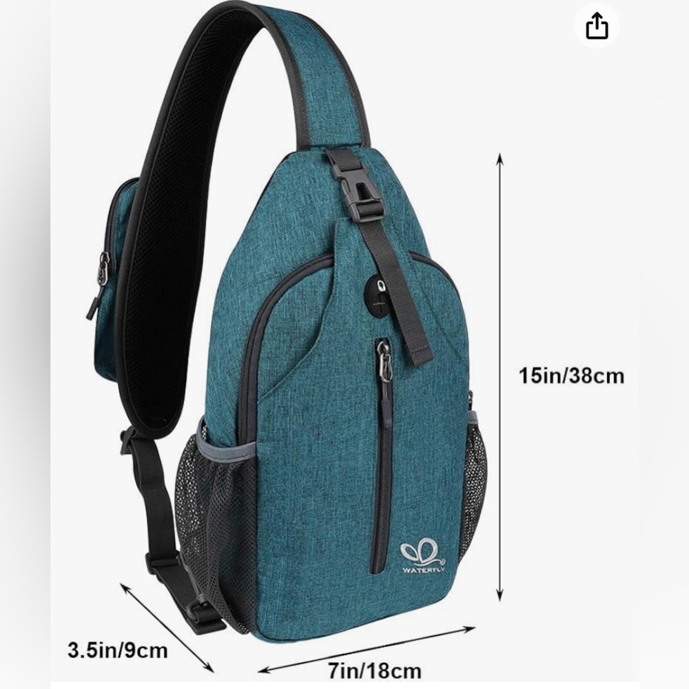 EUC WATERFLY crossbody sling backpack